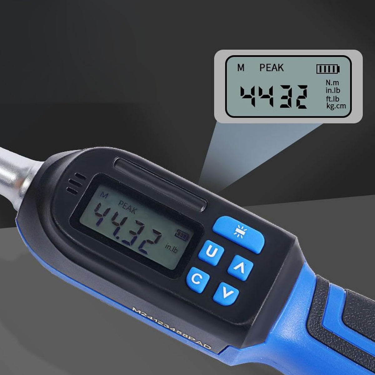 YZ-4033-10 CLÉ DYNAMOMÉTRIQUE ÉLECTRONIQUE 1/2" 10-200 N.M