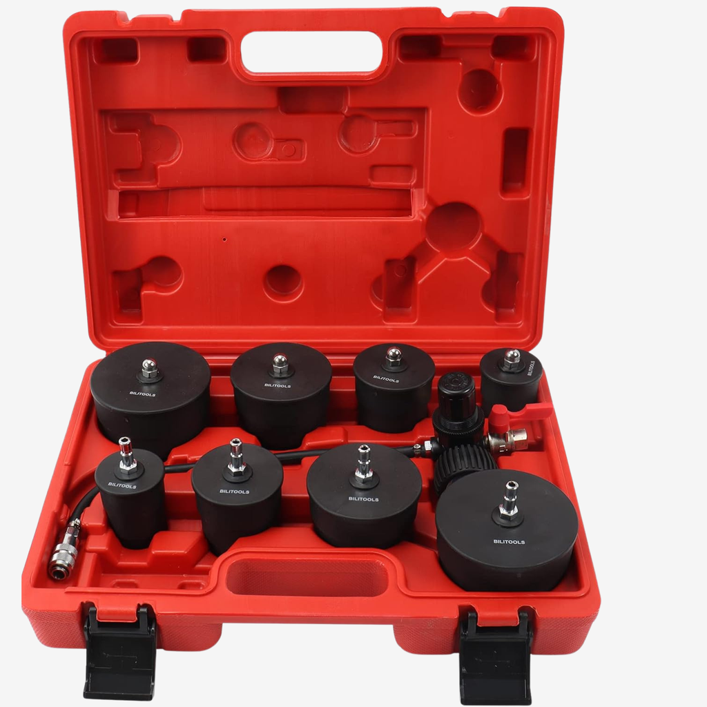 Kit professionnel de test de fuite de turbo OKSTENCK – 9 pièces avec adaptateurs 35 à 90 mm YZ-6125