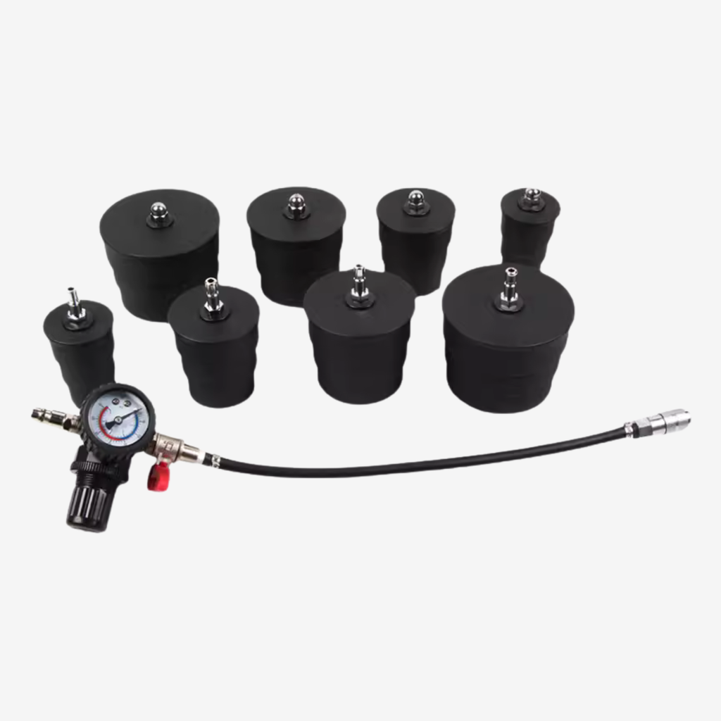 Kit professionnel de test de fuite de turbo OKSTENCK – 9 pièces avec adaptateurs 35 à 90 mm YZ-6125