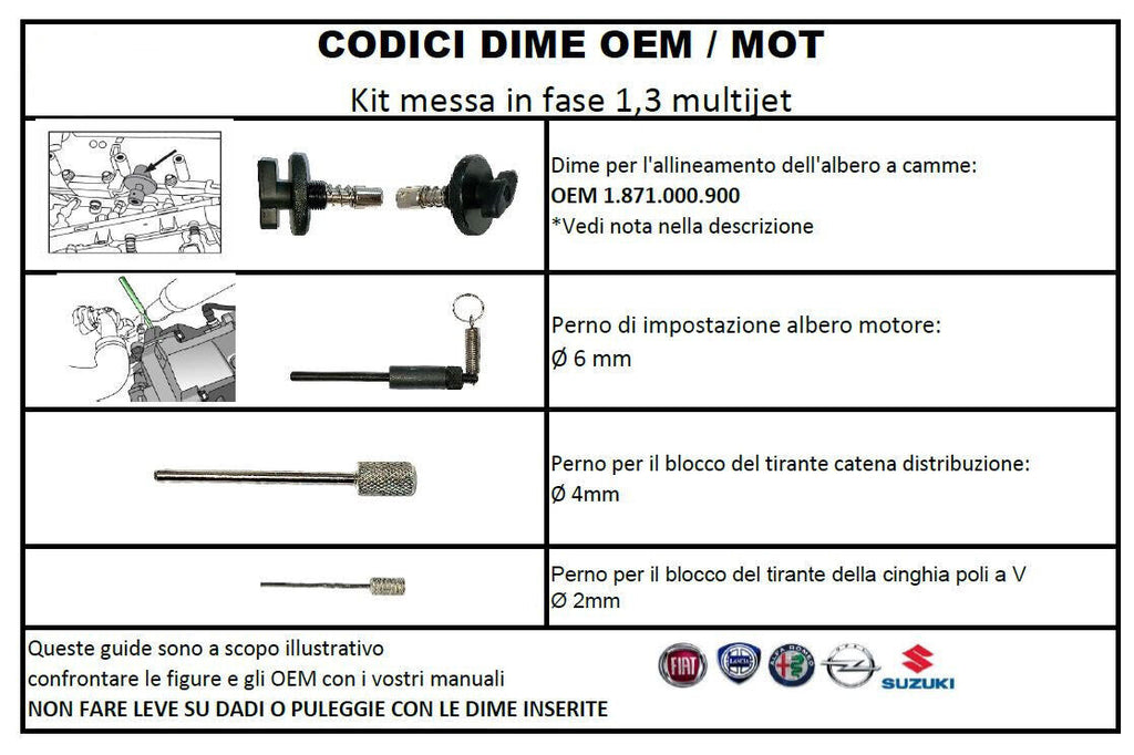 Kit de Calage Distribution 1.3 CDTI 16V – FIAT OPEL FORD WD018