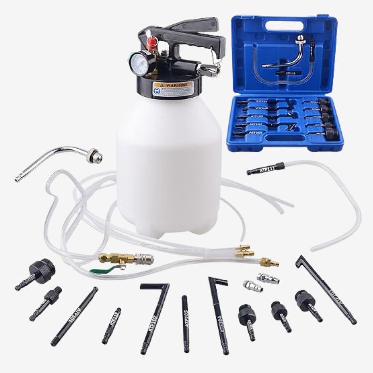 Extracteur & Distributeur ATF Pneumatique 6L – Kit 14 Adaptateurs YZ-9017