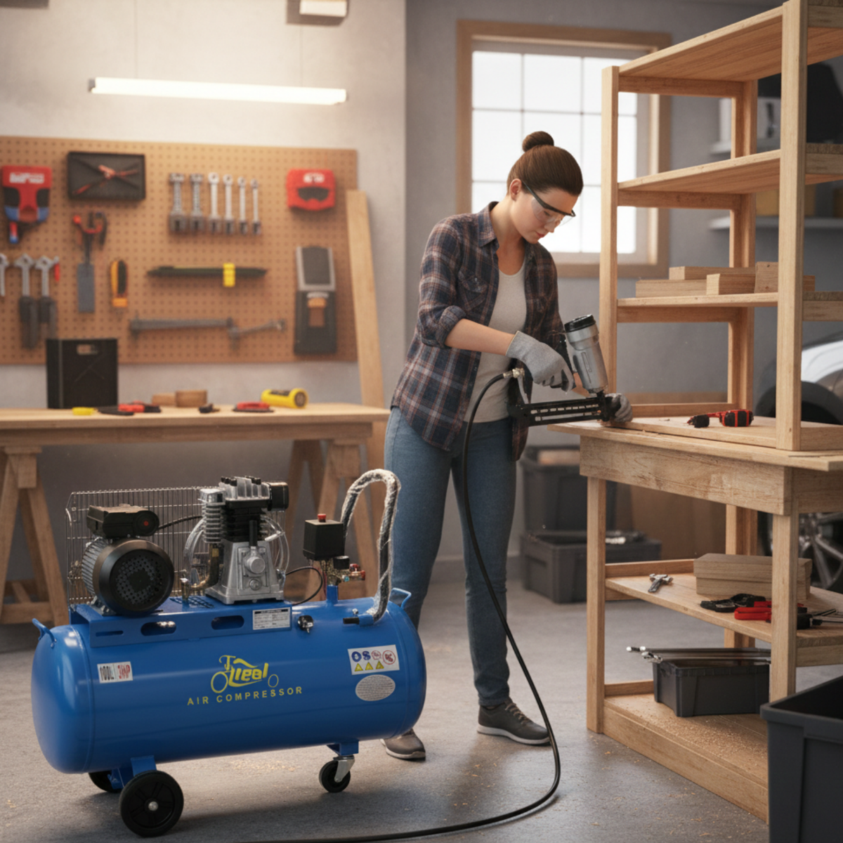 Compresseur d’air 100 L 3hp Couroie  LP-1408