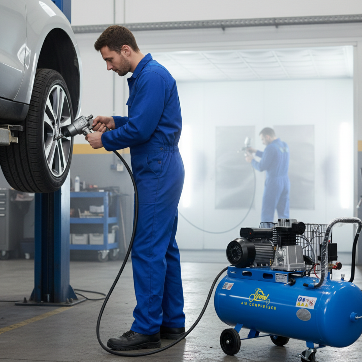 Compresseur d’air 100 L 3hp Couroie  LP-1408