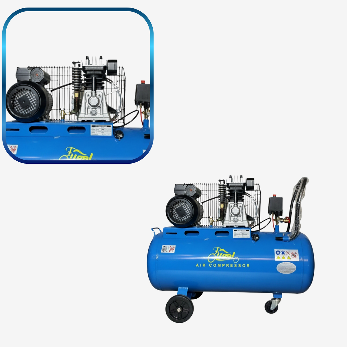 Compresseur d’air 100 L 3hp Couroie  LP-1408