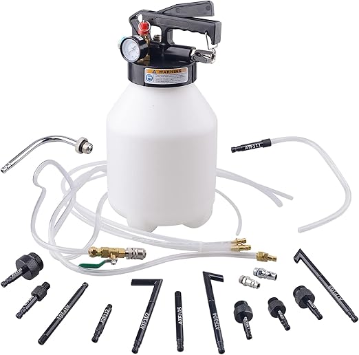 Extracteur & Distributeur ATF Pneumatique 6L – Kit 14 Adaptateurs YZ-9017