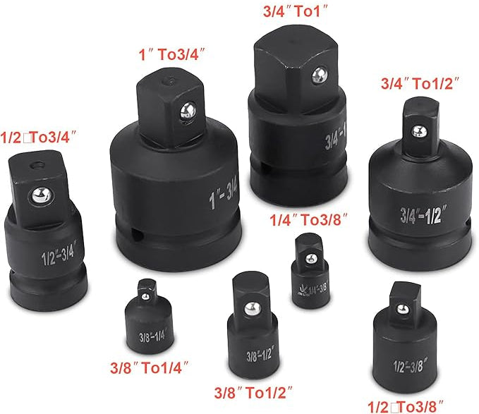 Adaptateur Réducteur Augmentateur choc 8Pcs YZ-4041