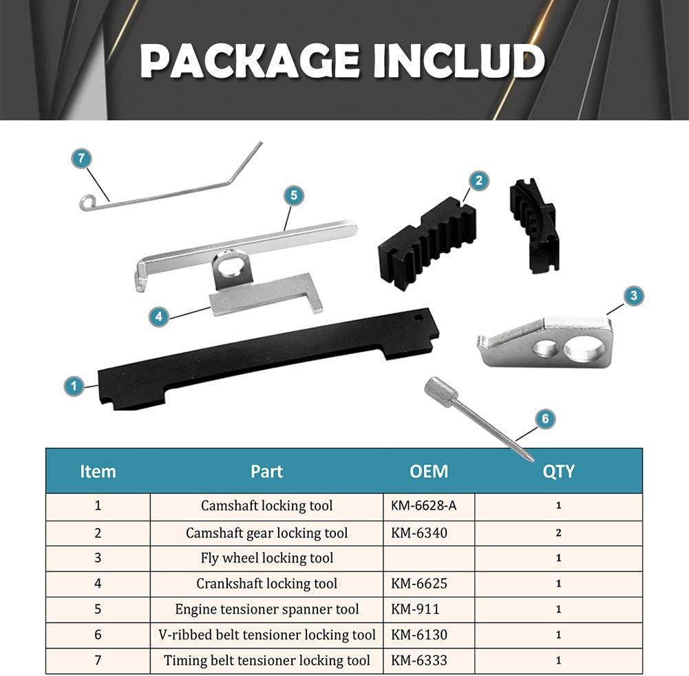 Kit professionnel d’outil de calage moteur pour Chevrolet Cruze, Fiat, Opel, Alfa – Modèle YZ9094