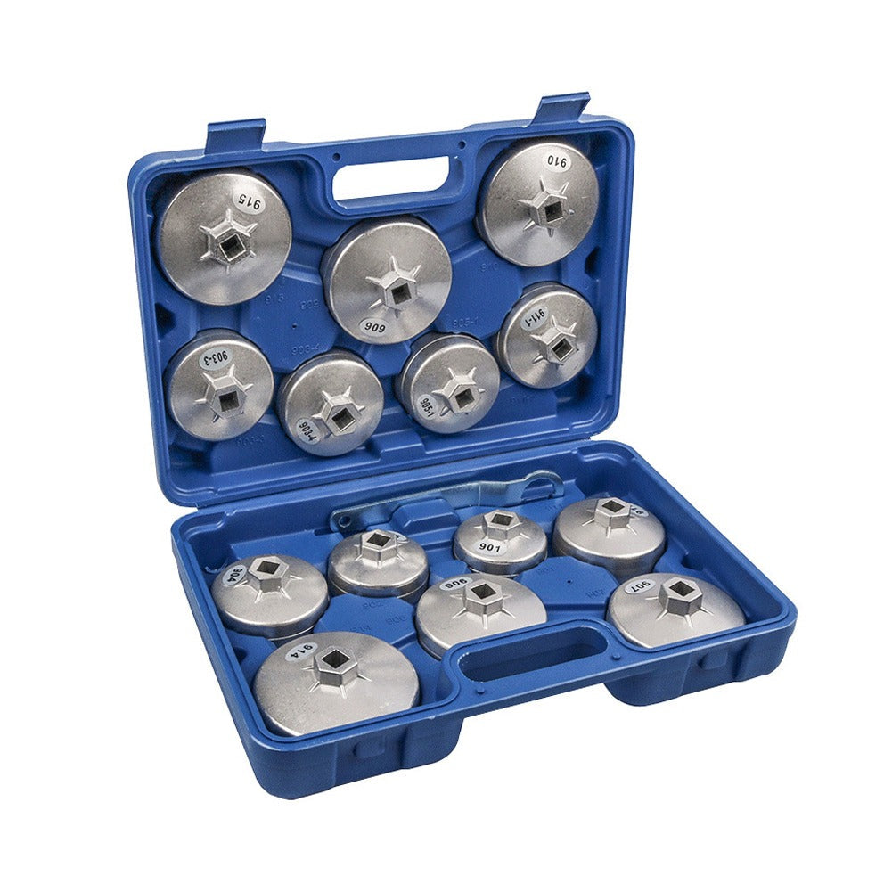 Kit de clés pour filtre à huile en aluminium – 14 pièces WJS-6014A