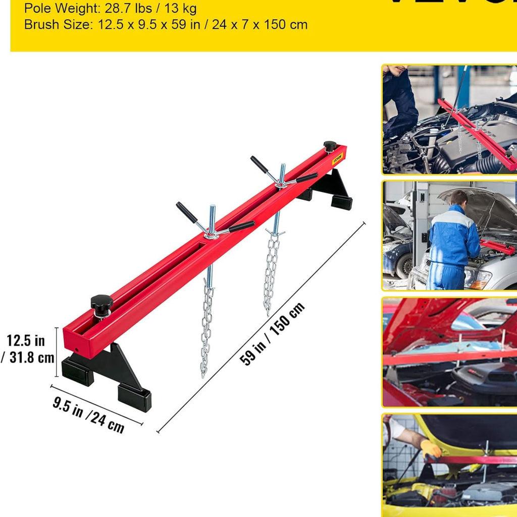 YZ-4051 BARRE DE SUPPORT MOTEUR 500KG