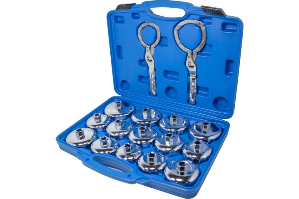 Jeu de clés pour filtre à huile de type épaississant 16 PCS BLEU  YZ-6020A