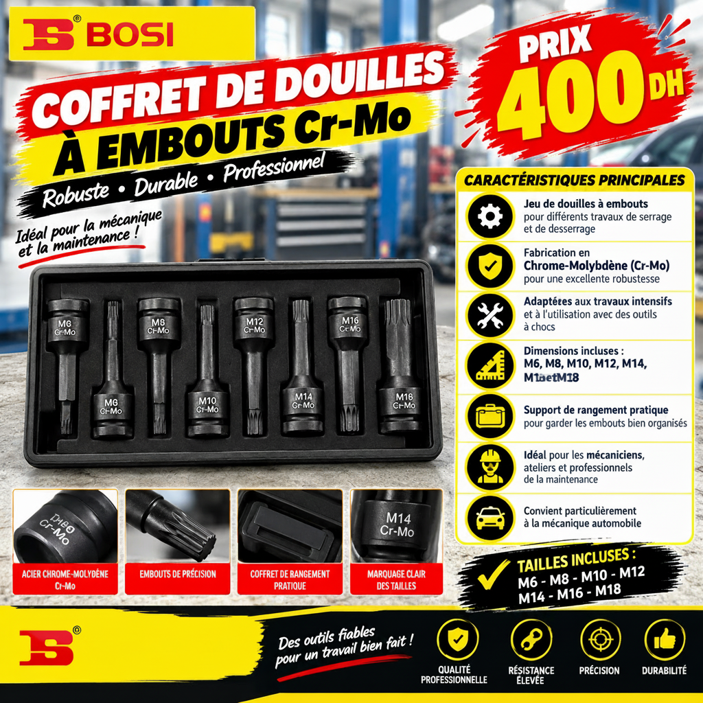 JEU DE DOUILLE LONG A IMPACT BS365810B