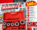 Kit de filetage à tube manuelle – Kit complet pour tubes acier