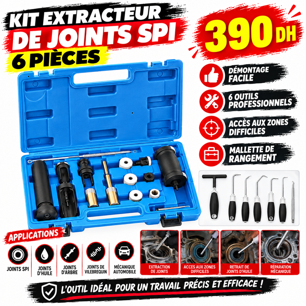 YZ-6062 KIT EXTRACTEUR DE JOINTS SPI 6PCS