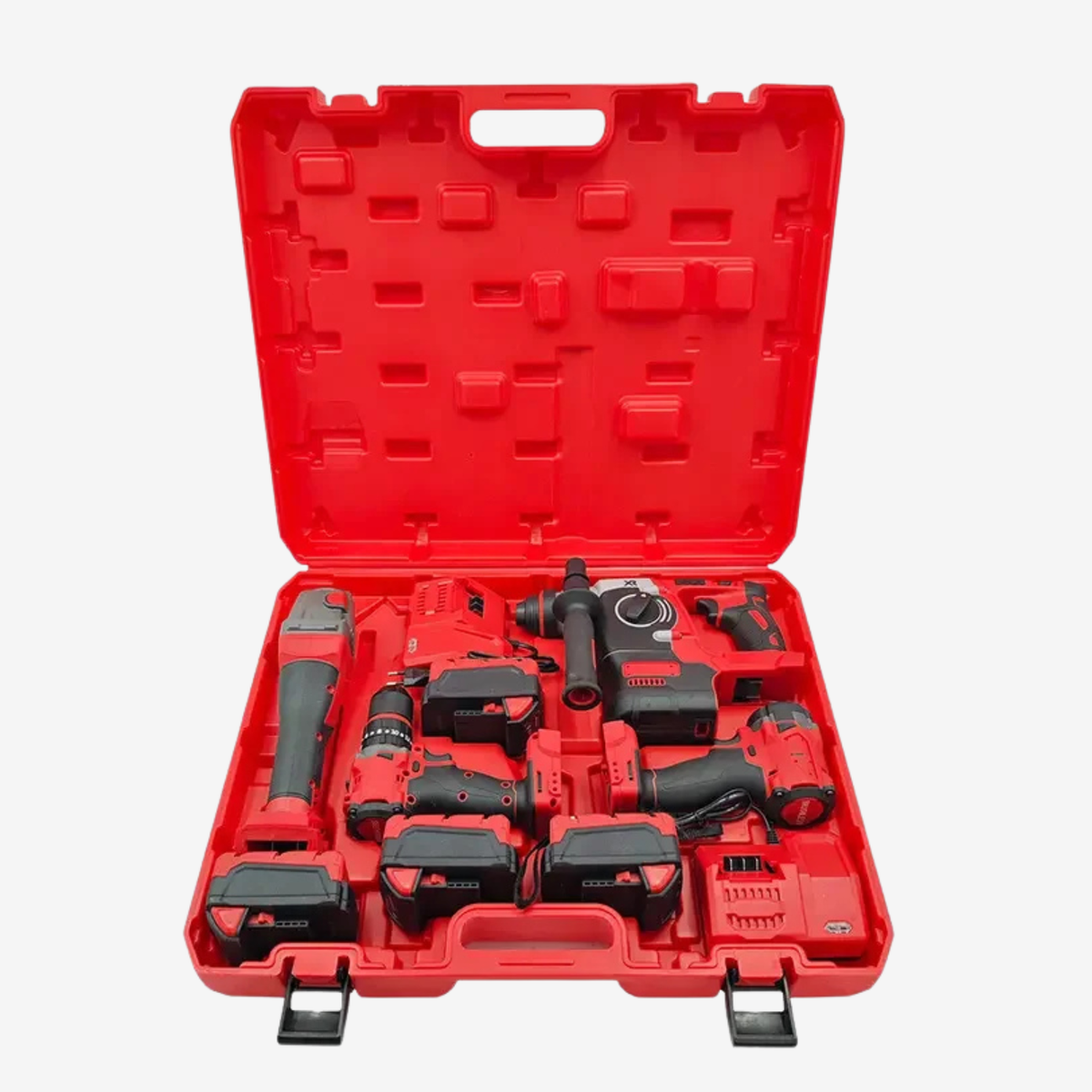 Kit professionnel 4-en-1 d’outils électroportatifs sans fil à batterie lithium KSL-033