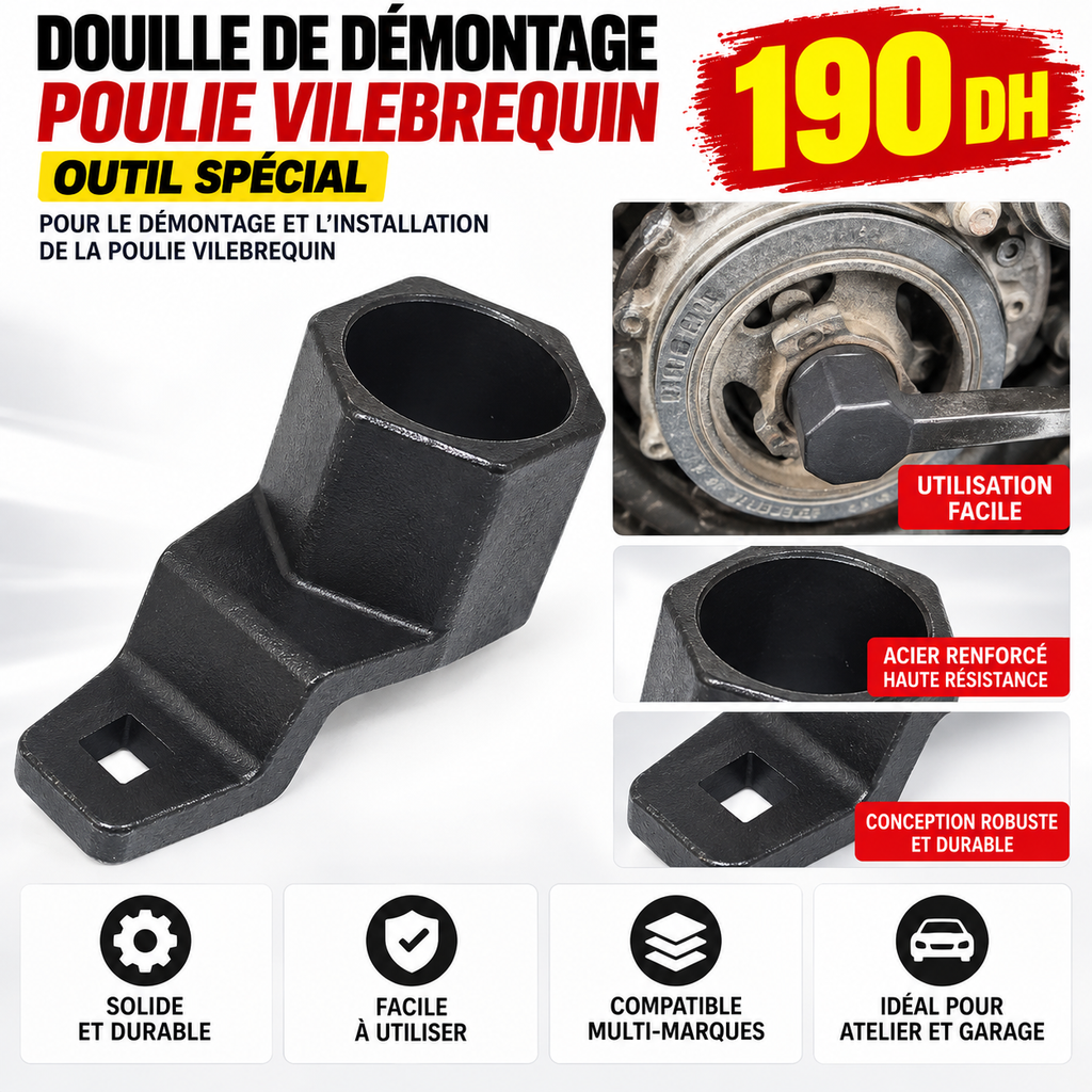 YZ-9005 OUTIL POULIE VILEBREQUIN HONDA