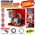 pompe de transfert électrique  avec un compteur digital pour le gasoil, l'huile et le carburant