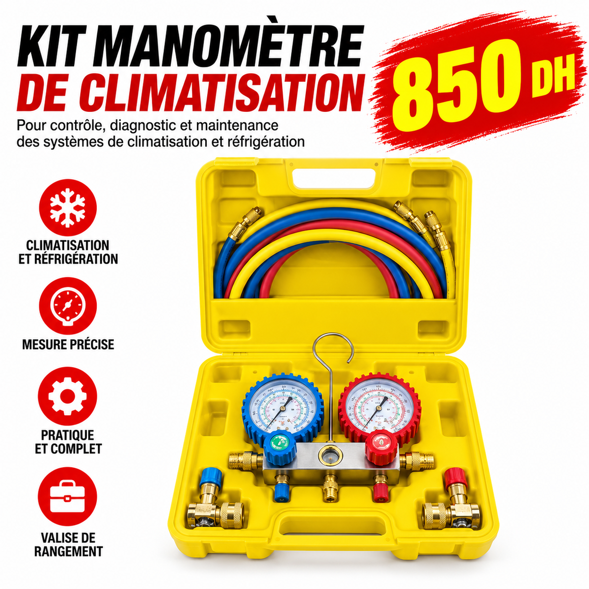 OUTIL POUR ENTRETIEN DES SYSTEMES DE CLIMATISATION BS521415