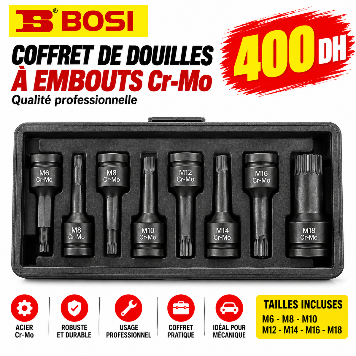 JEU DE DOUILLE LONG A IMPACT BS365810B