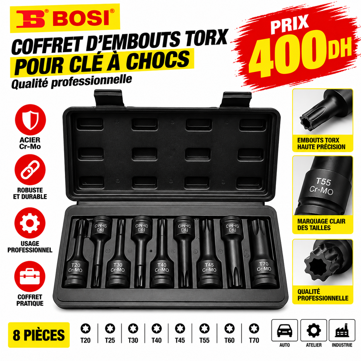 JEU DE DOUILLE LONG A IMPACT BS365810C