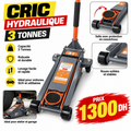 Cric Hydraulique 3 Tonnes – Professionnel pour Voitures et SUV yz4006