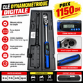 YZ-4033-10 CLÉ DYNAMOMÉTRIQUE ÉLECTRONIQUE 1/2" 10-200 N.M