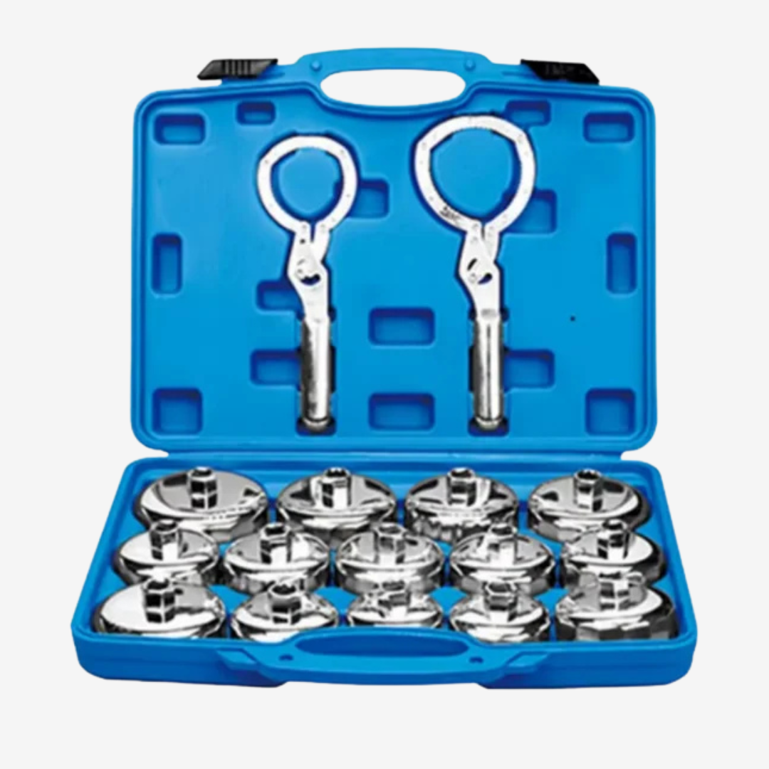 Jeu de clés pour filtre à huile de type épaississant 16 PCS BLEU  YZ-6020A