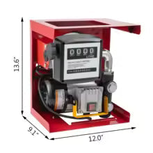 Pompe de Transfert Électrique de Carburant 550W – Kit Diesel / Essence avec Tuyau 13' et Pistolet