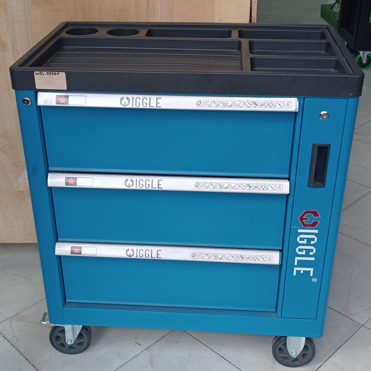 SERVANTE WIGGLE VIDE BLUE 3 TIROIR WJS-T0301A