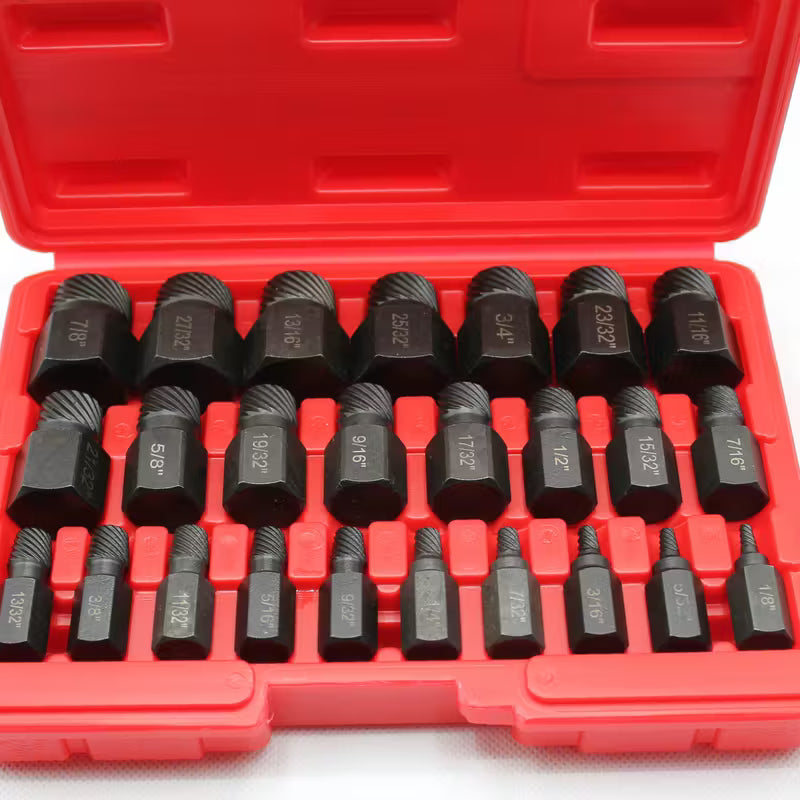 Coffret Extracteurs de Vis 25 Pièces – Retrait Boulons Abîmés YZ-6093
