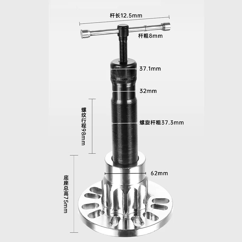 Extracteur hydraulique d'essieu et moyeu de roue GTYPRO – 10 tonnes, pour moyeux à 4 et 5 boulons YZ-6123