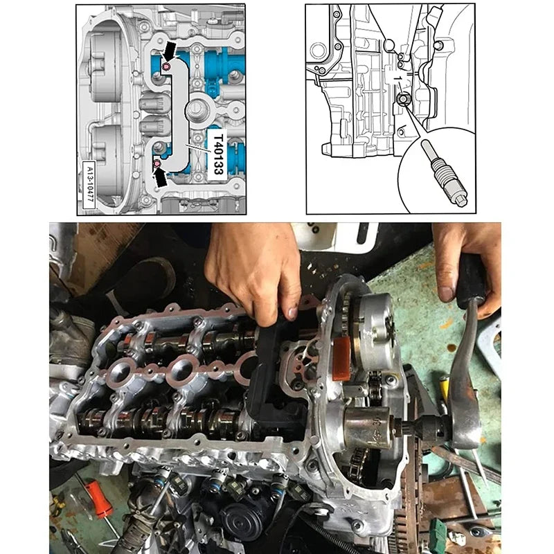 Ensemble d'outils de calage de moteur Alloid pour les véhicules Audi et VW YZ9055